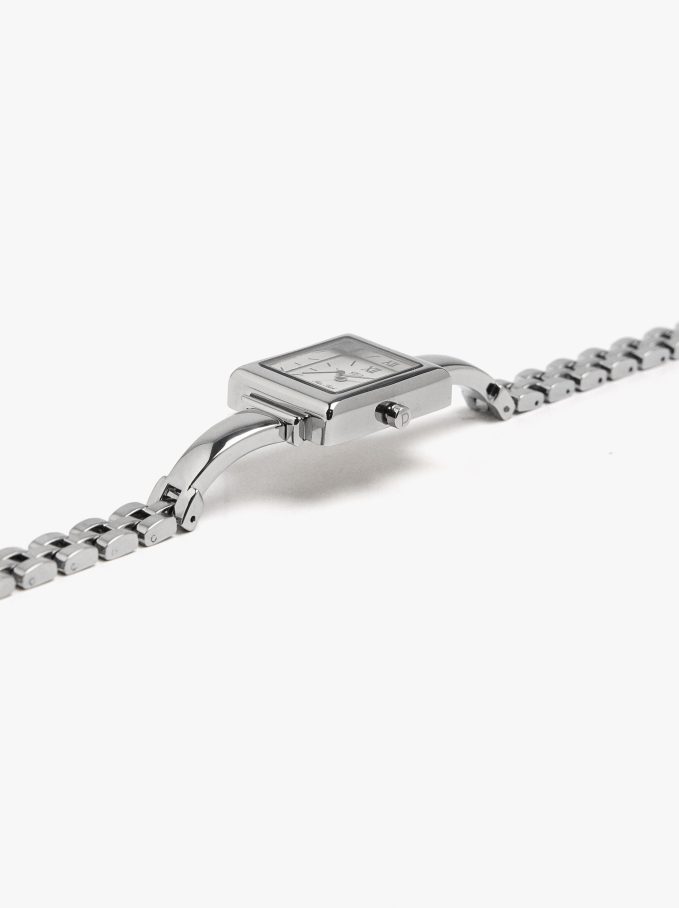 שעון מלבני Stainless Steel