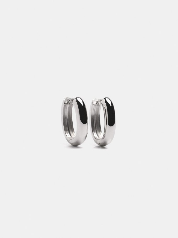 עגילי חישוק מוארכים Stainless Steel